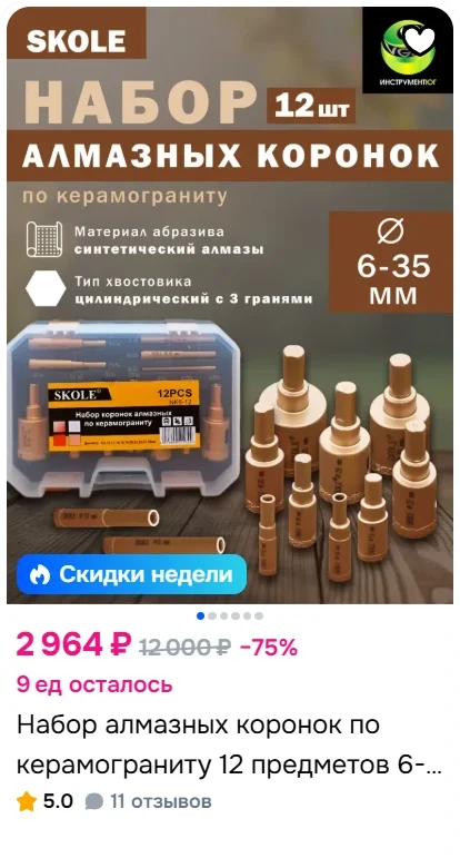 Карточки «Инструмент Юг» на Ozon, фото 15